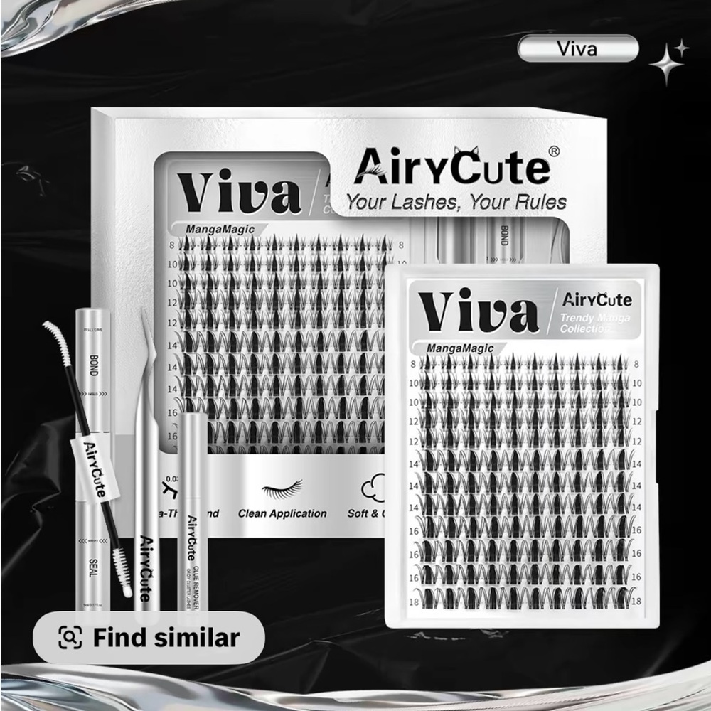 AiryCute Eyelash Extensions - Black